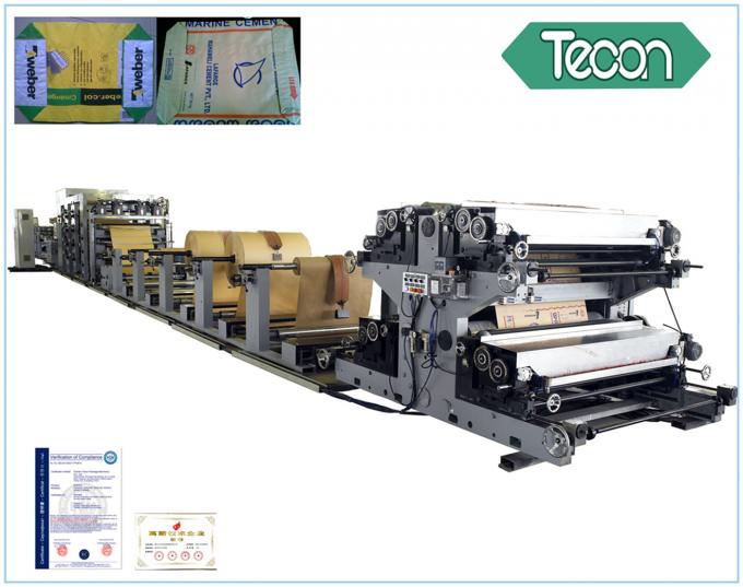Saco de papel do cimento/produto químico/alimento que faz a máquina automática com rolo de impressão