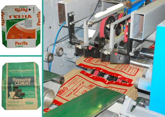 Saco de papel automático servo do controle de sistema que faz a máquina para sacos de papel do cimento da Multi-camada