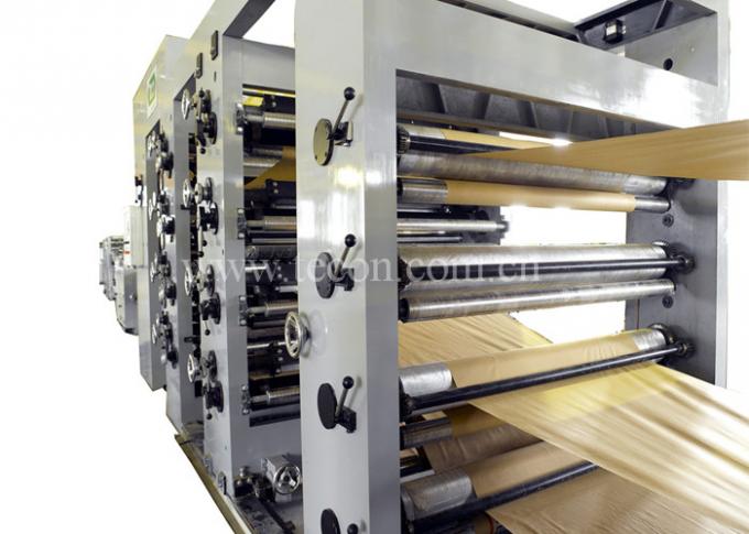 Saco de papel de poupança de energia automático completo que forma a máquina com impressão de Flexo