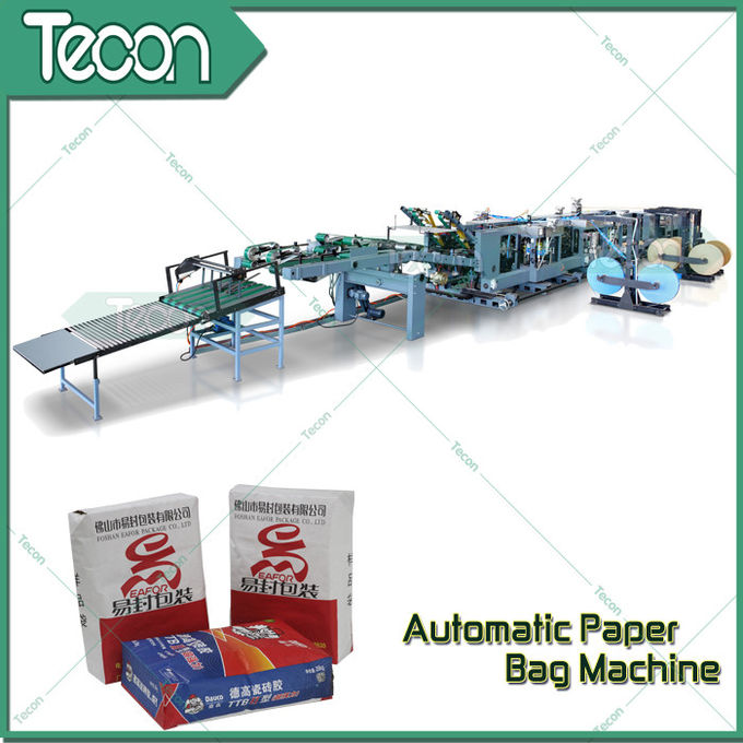 Grande saco de papel automático que faz a máquina com corte da lâmina ou tipo reto do corte da etapa