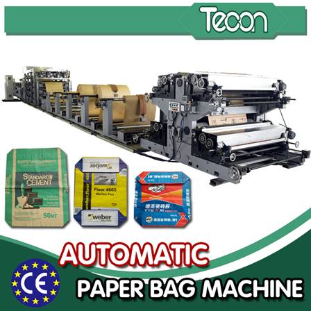 Máquina automática da fabricação do saco de papel do sistema servo para a produção dos sacos do empacotamento de alimento