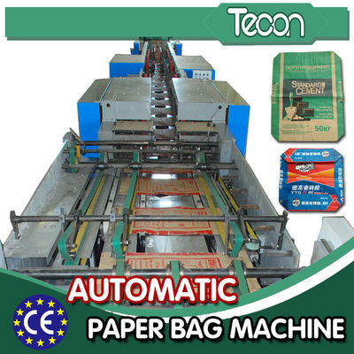 Bevel Gear Full Automatic Paper Bag Making Machine with Siemens Screen Control